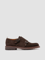 ASTON FLEXI 002 - Brown Suede Monk Shoes
