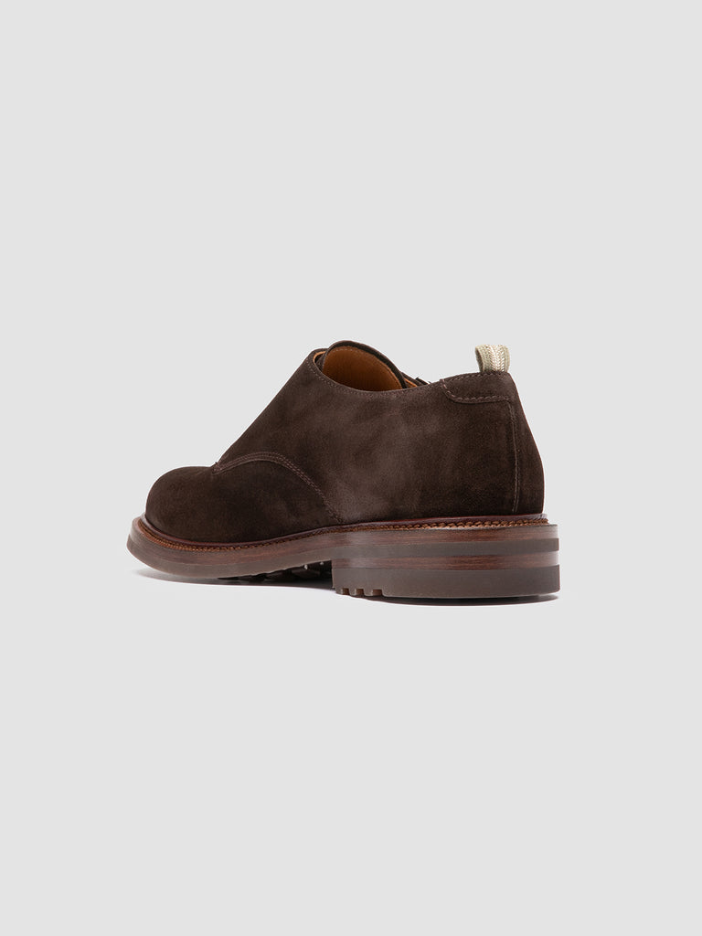 ASTON FLEXI 002 - Brown Suede Monk Shoes
