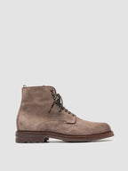 ASTON FLEXI 003 - Taupefarbene Schnürstiefel aus Wildleder