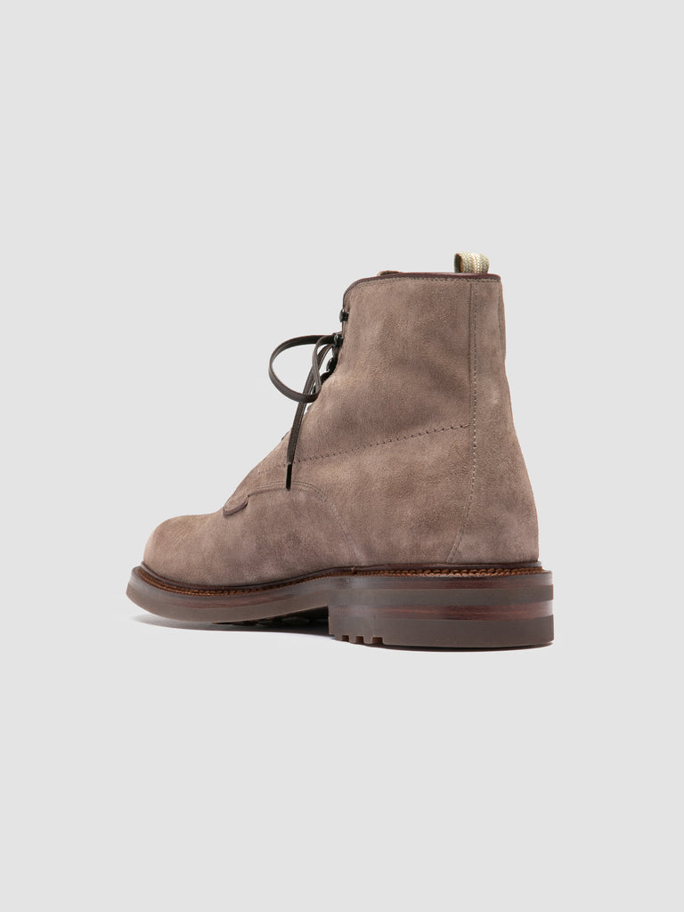 ASTON FLEXI 003 - Taupe Suede Lace Up Boots