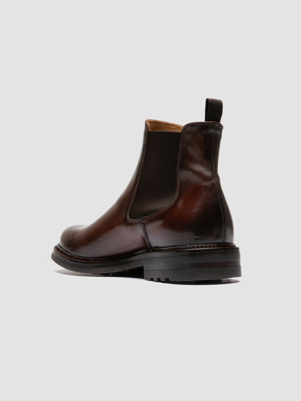 ASTON FLEXI 004 - Brown Leather Chelsea Boots - image 4,side view