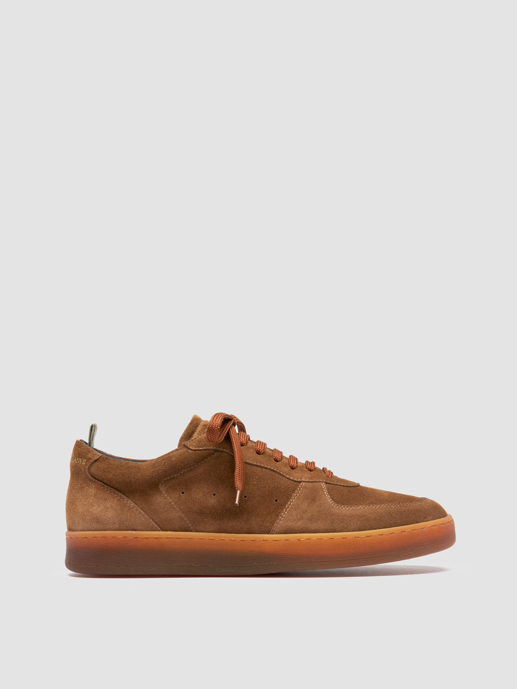 ASSET 001 - Sneakers in Pelle Scamosciata Marrone - image 1,side view
