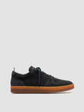ASSET 001 - Sneaker in Pelle Scamosciata Blu - thumb image 1,side view
