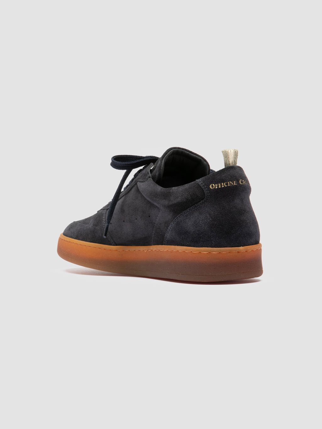 ASSET 001 - Sneaker in Pelle Scamosciata Blu - image 4,side view