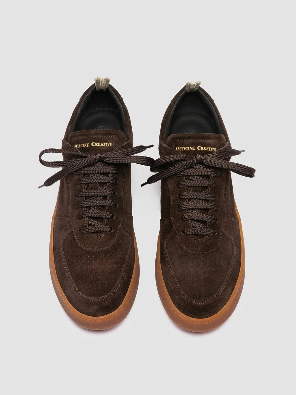 ASSET 001 - Braune Sneakers aus Wildleder - image 2,side view