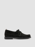BALFRON FLEXI 003 - Black Suede Boat Shoes - thumb image 1,side view