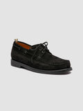 BALFRON FLEXI 003 - Black Suede Boat Shoes - thumb image 3,side view