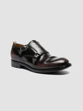 BALANCE 024 - Black Leather Monk Shoes - thumb image 3,side view