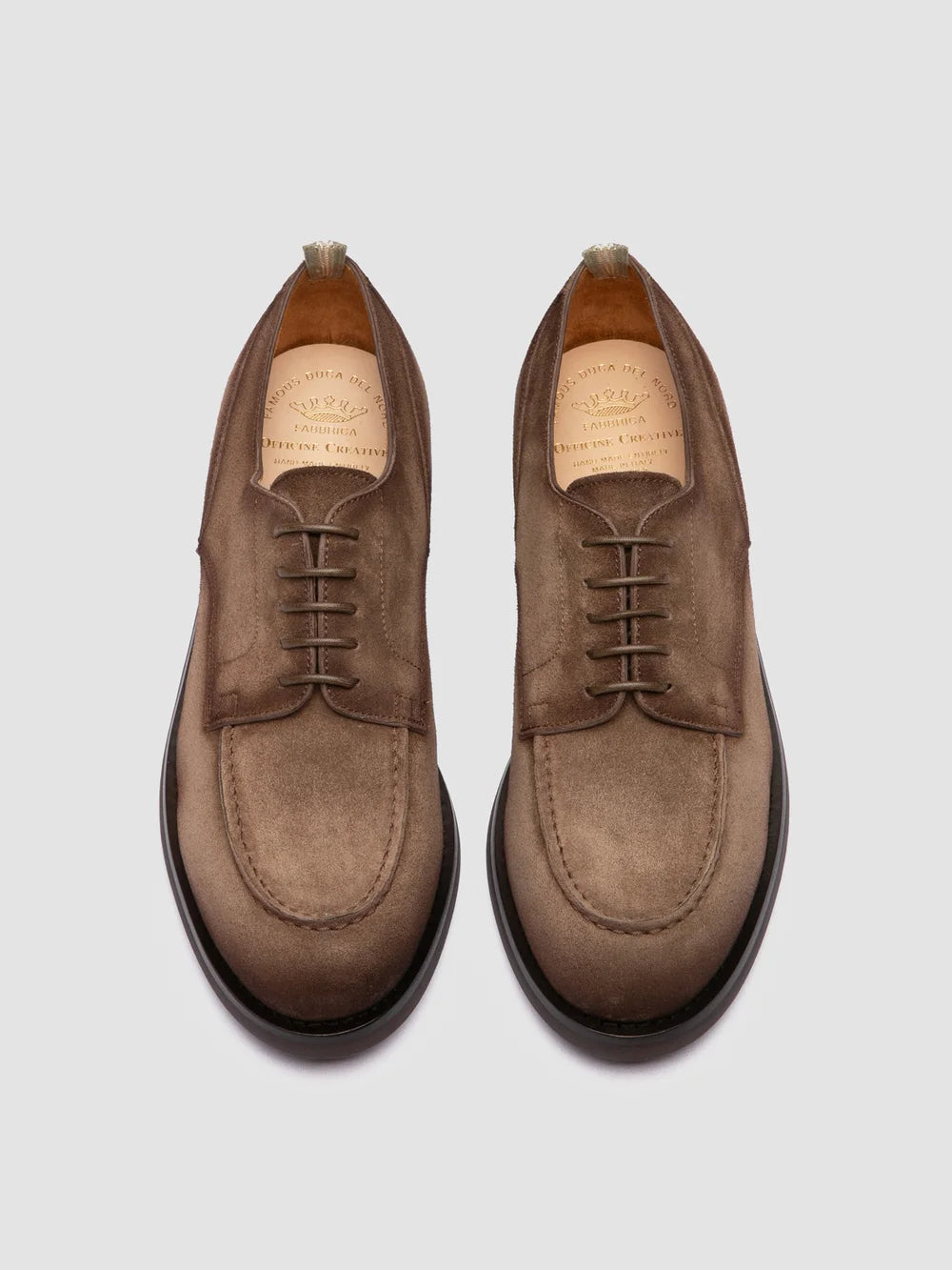 BALATA FLEXI - Scarpe Derby in Pelle Scamosciata Marrone - image 2,side view
