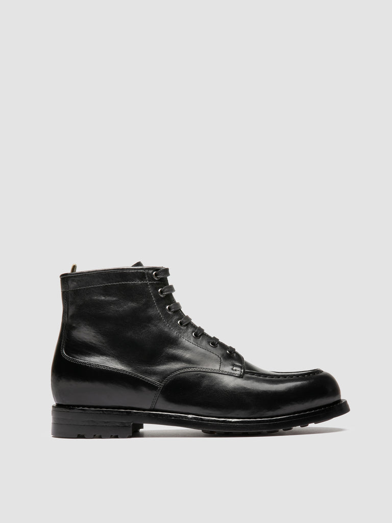 BALATA FLEXI 002 - Black Leather Lace Up Boots