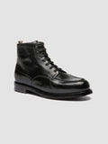 BALATA FLEXI 002 - Black Leather Lace Up Boots - thumb image 3,side view