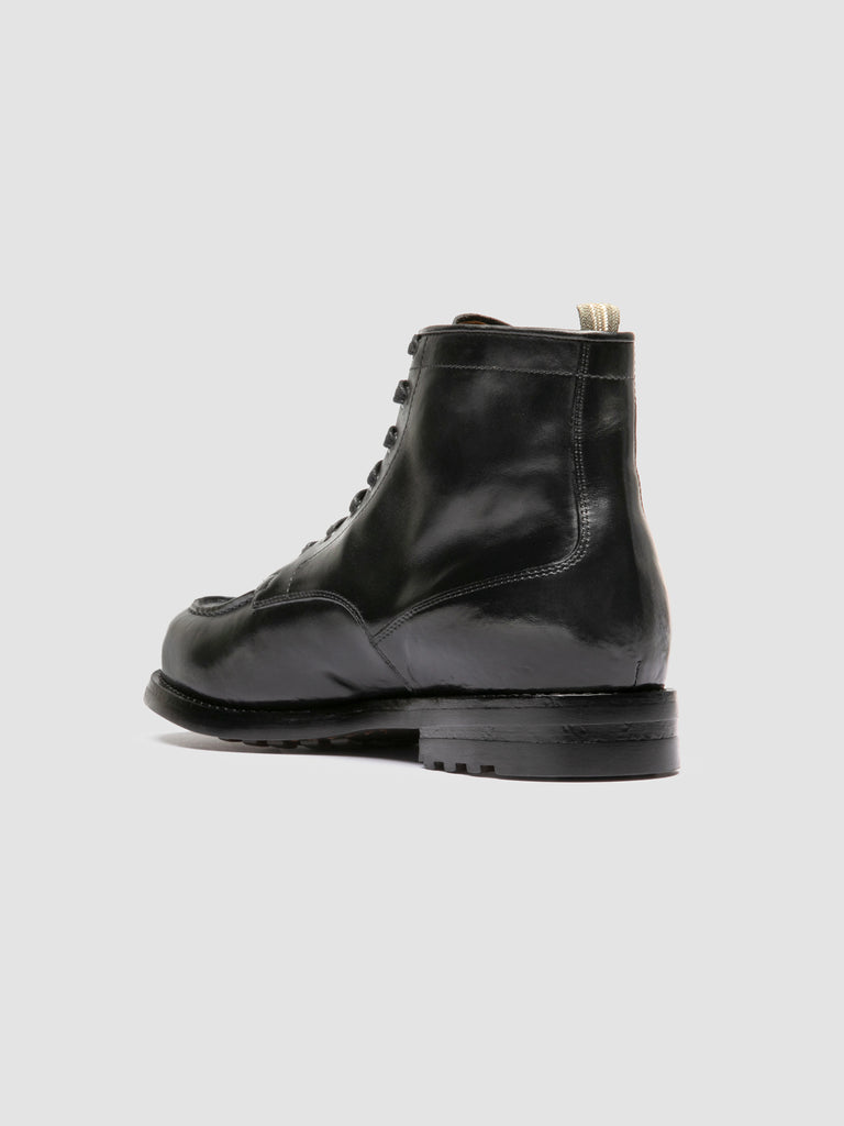 BALATA FLEXI 002 - Black Leather Lace Up Boots