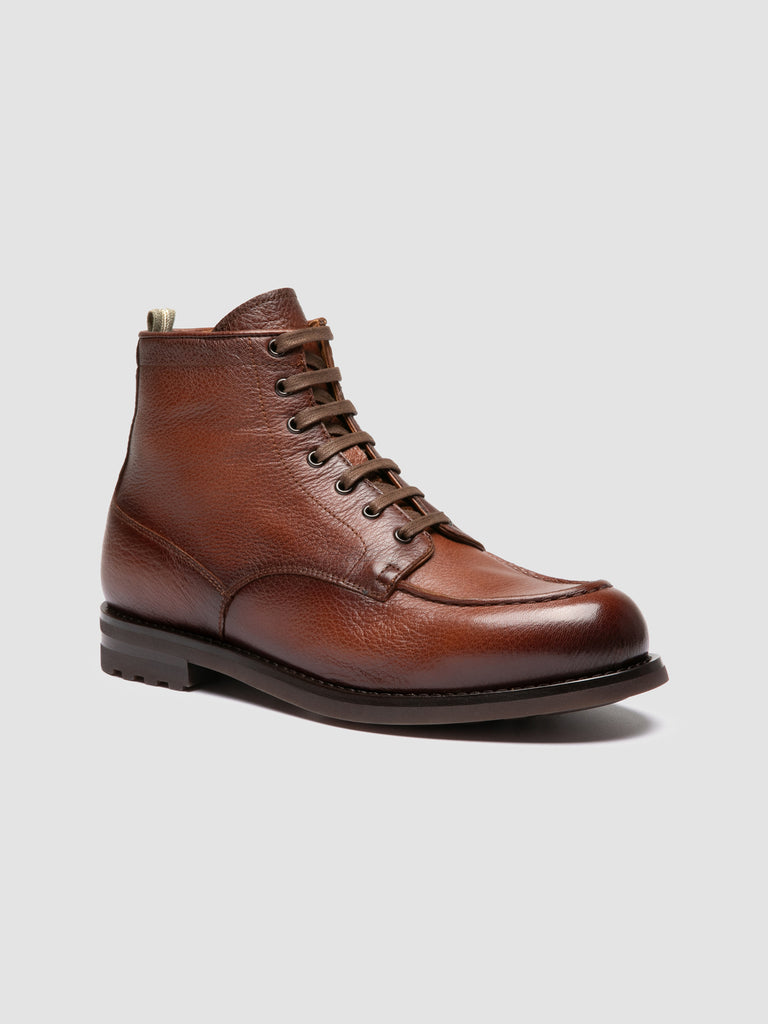 BALATA FLEXI 002 - Brown Leather Lace Up Boots