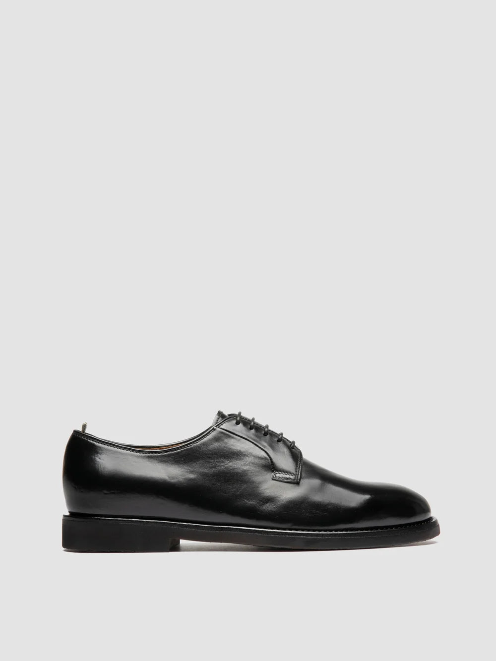 BARITON FLEXI 001 - Black Leather Derby Shoes - image 1,side view