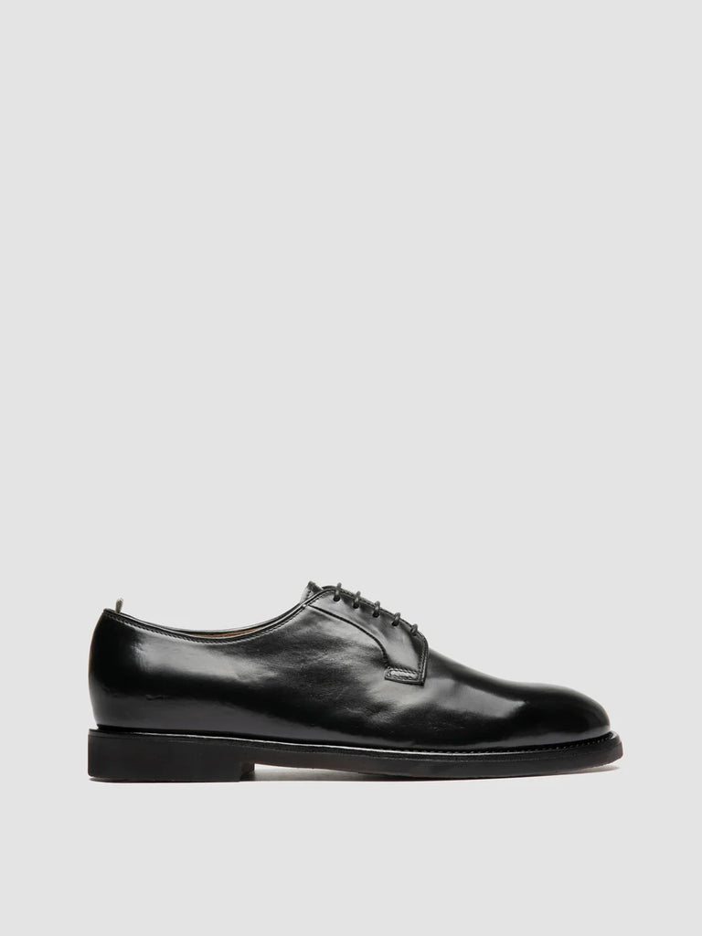 BARITON FLEXI 001 - Black Leather Derby Shoes