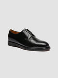 BARITON FLEXI 001 - Black Leather Derby Shoes - thumb image 3,side view