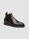 BARITON FLEXI 002 - Brown Leather Chelsea Boots - thumb image 3,side view