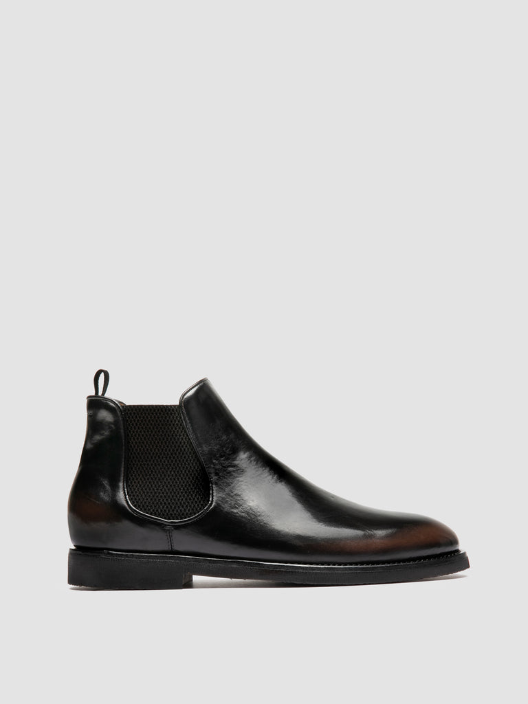 BARITON FLEXI 002 - Black Leather Chelsea Boots
