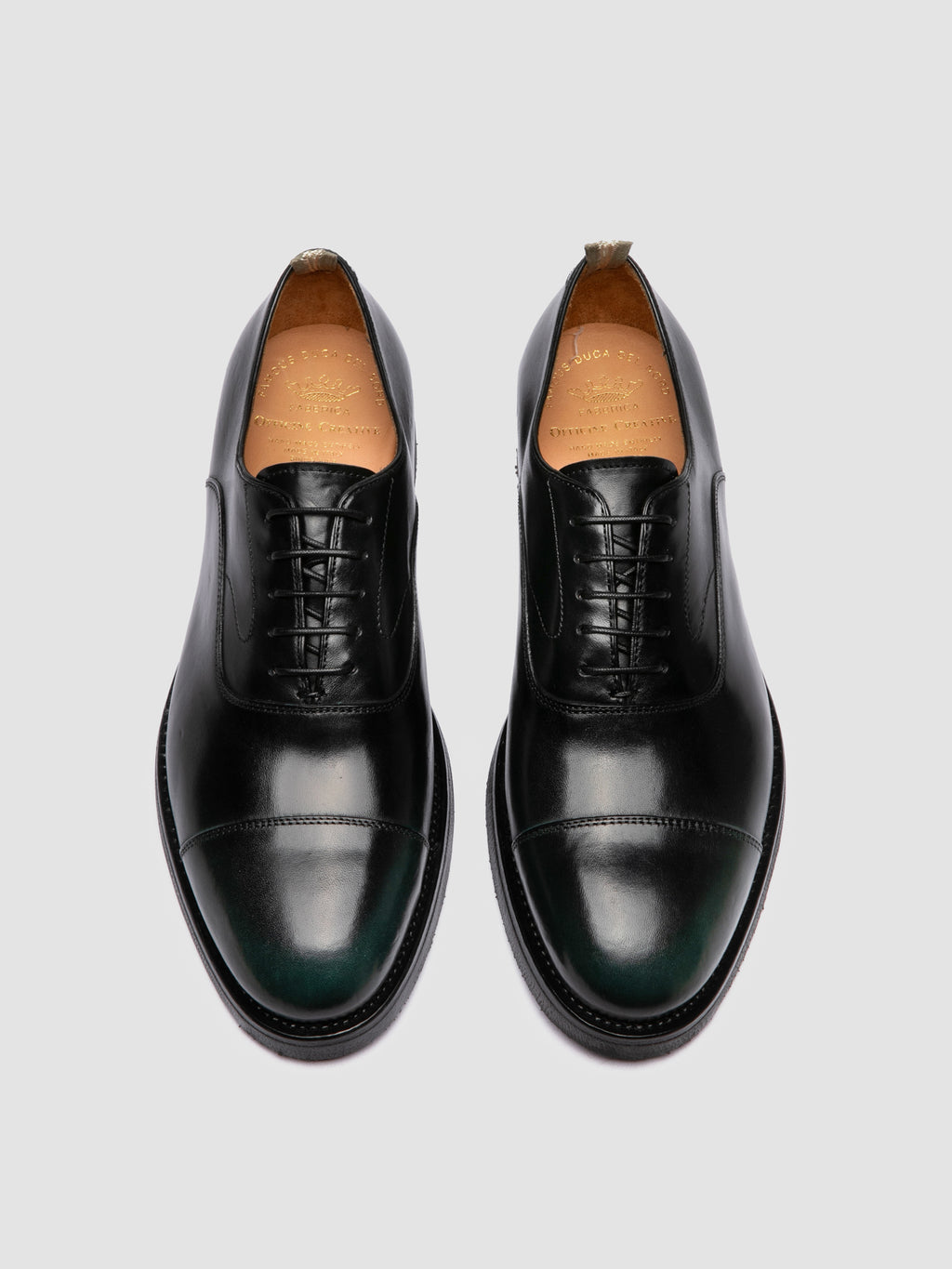 BARITON FLEXI 003 - Scarpe Oxford in Pelle Nera - image 2,side view