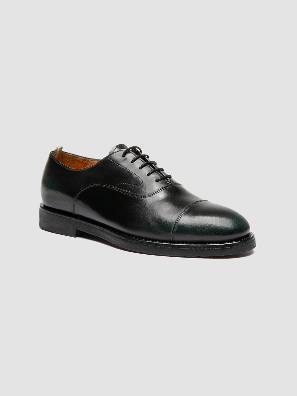 BARITON FLEXI 003 - Scarpe Oxford in Pelle Nera - image 3,side view