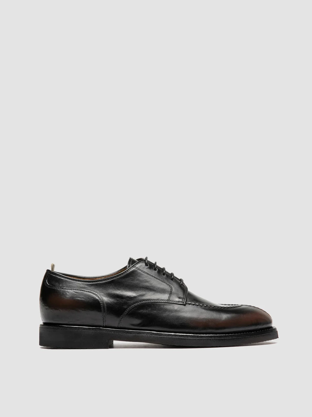BARITON FLEXI 005 - Black Leather Derby shoes - image 1,side view