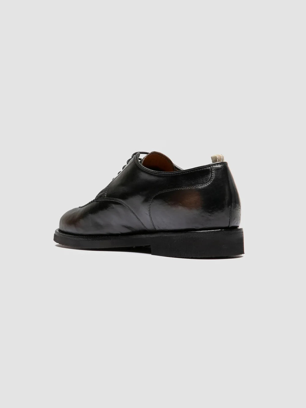 BARITON FLEXI 005 - Black Leather Derby shoes - image 4,side view
