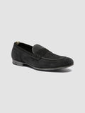BILT 001 - Black Suede Penny Loafers - thumb image 3,side view