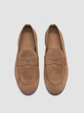 BILT 001 - Beige Suede Penny Loafers - thumb image 2,side view
