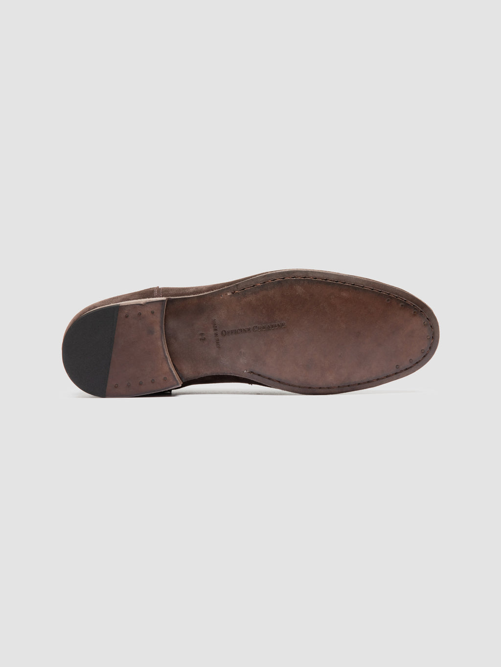 BILT 001 - Brown Suede Penny Loafers - image 5,side view