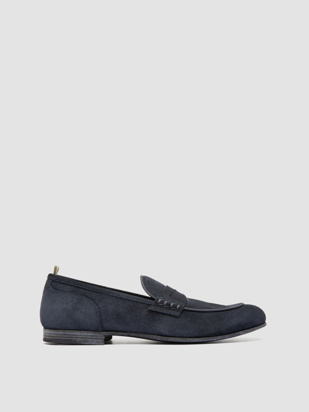 BILT 001 - Grey Suede Penny Loafers - image 1,side view