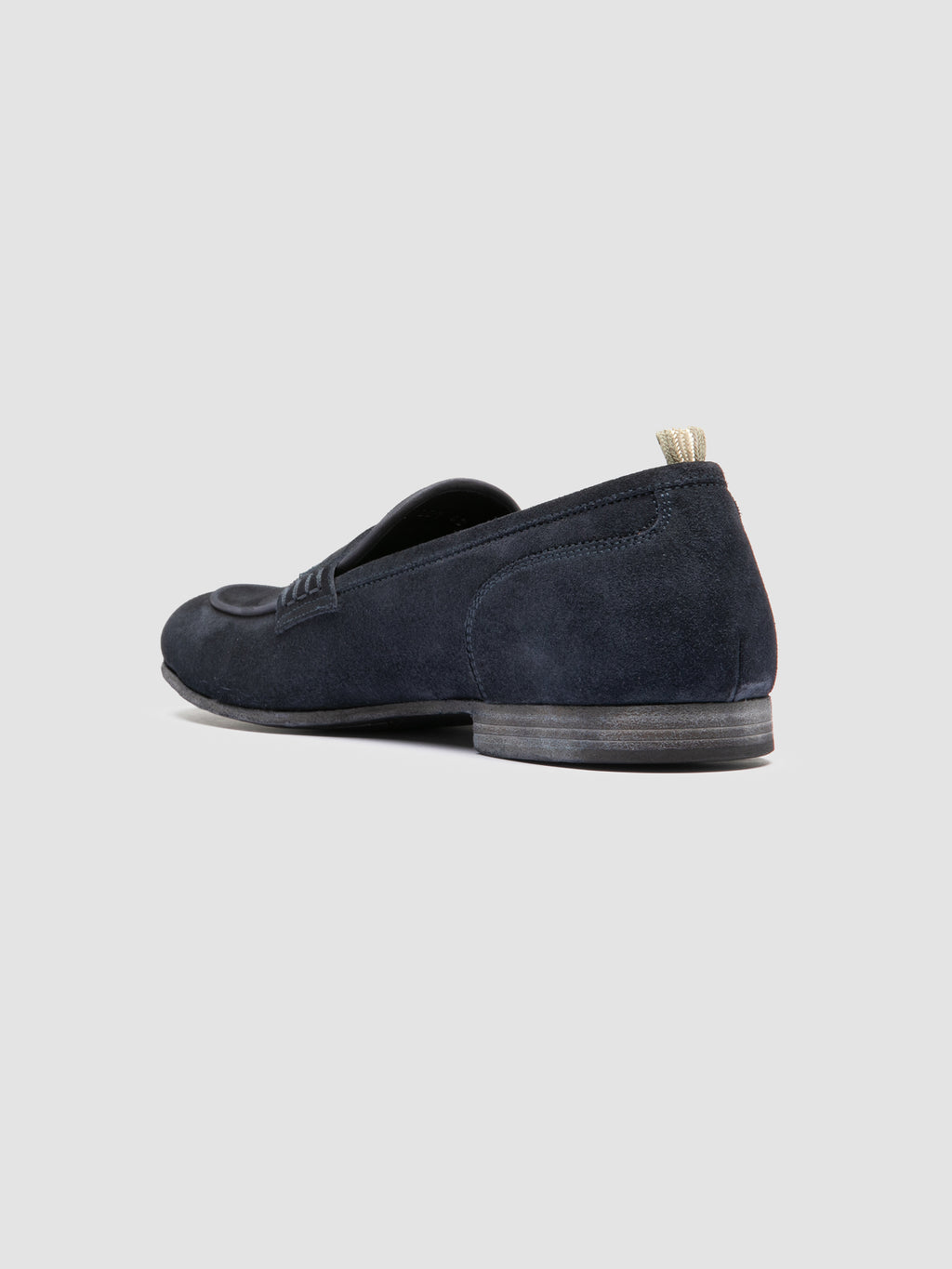BILT 001 - Grey Suede Penny Loafers - image 4,side view
