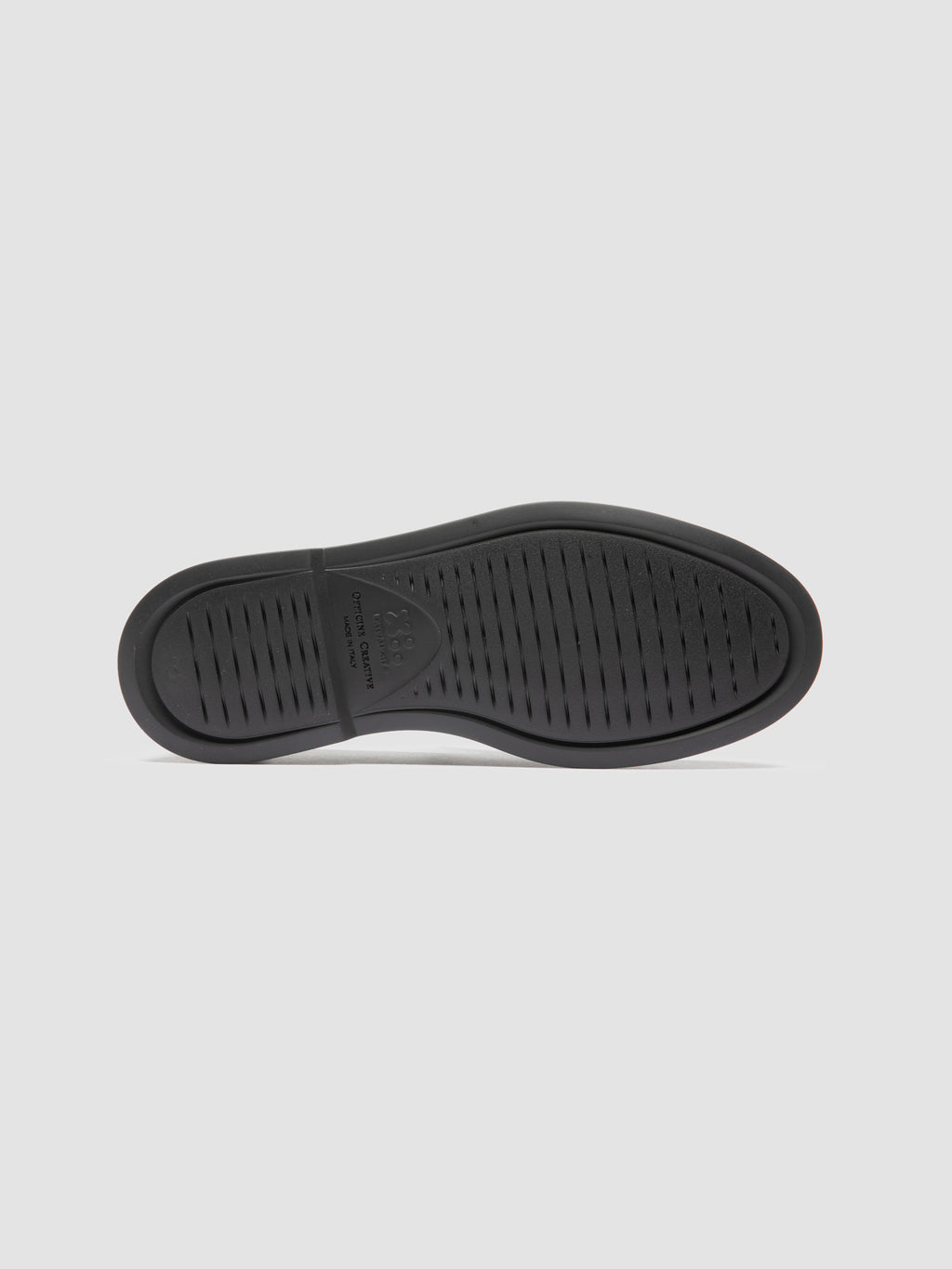 BONES 001 - Schwarze Penny-Loafer aus Leder - image 5,side view