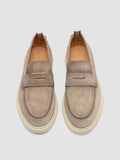 BONES 001 - Taupe Suede Penny Loafers - thumb image 2,side view