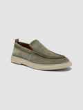 BONES 002 - Green Suede Loafers