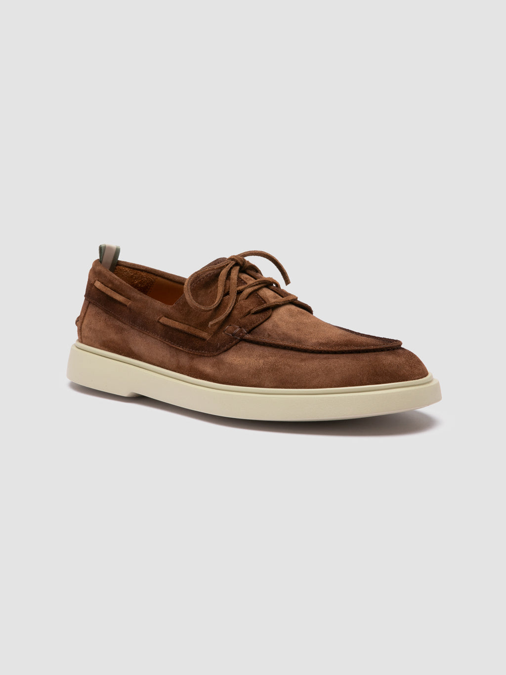 BONES 013 - Brown Suede Boat Shoes - image 3,side view