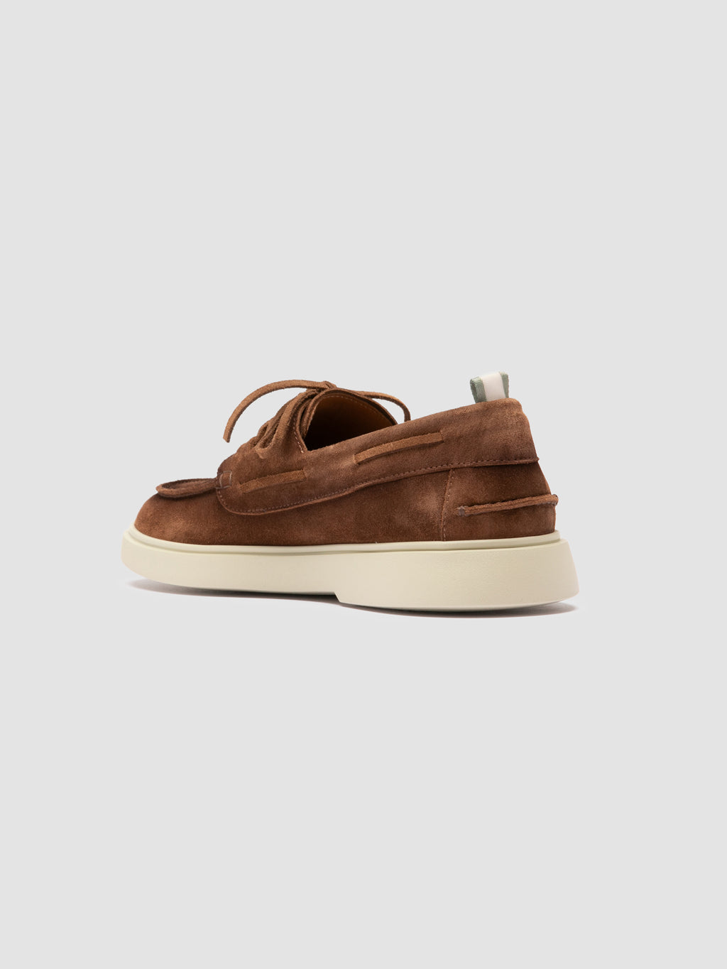 BONES 013 - Brown Suede Boat Shoes - image 4,side view