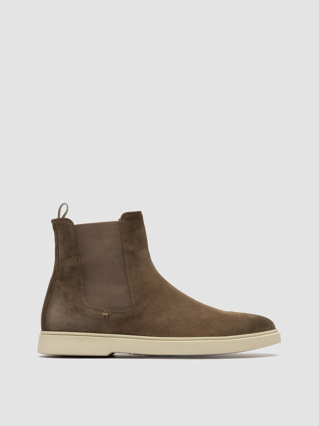 BONES 014 - Green Suede Chelsea Boots - image 1,side view