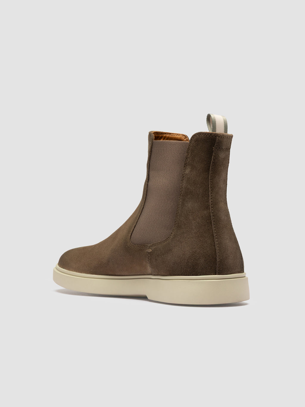 BONES 014 - Green Suede Chelsea Boots - image 4,side view