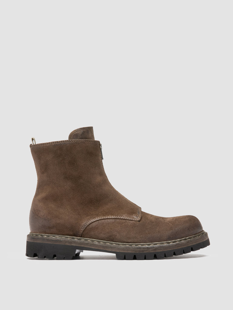 BULLA DD LUG 114 - Taupe Suede Zip Boots