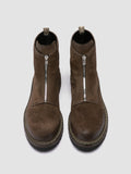 BULLA DD LUG 114 - Taupe Suede Zip Boots - thumb image 2,side view