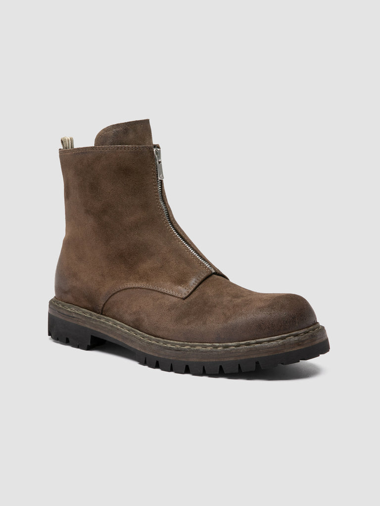 BULLA DD LUG 114 - Taupe Suede Zip Boots