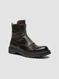 BULLA DD LUG 114 - Grey Leather Zip Boots - thumb image 3,side view