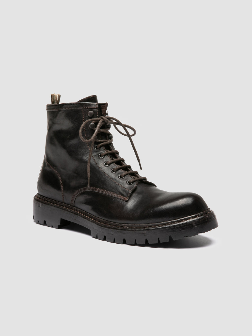 BULLA DD LUG 116 - Braune Schnürstiefel aus Leder - image 3,side view