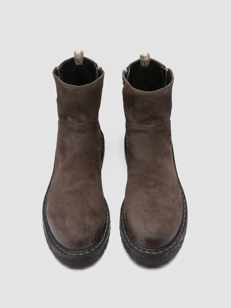 BULLA DD LUG 118 - Brown Suede Zip Boots