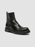 BULLA DD LUG 118 - Black Leather Zip Boots - thumb image 3,side view