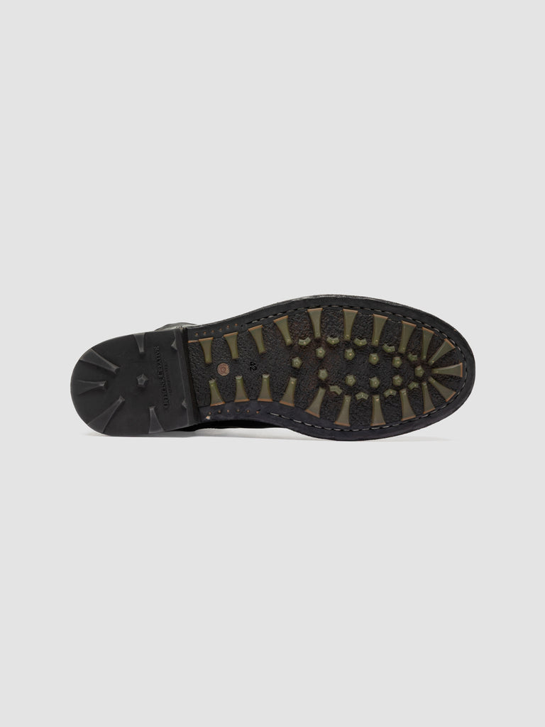 BULLA DD 104 - Schwarze Lederstiefel mit Reißverschluss