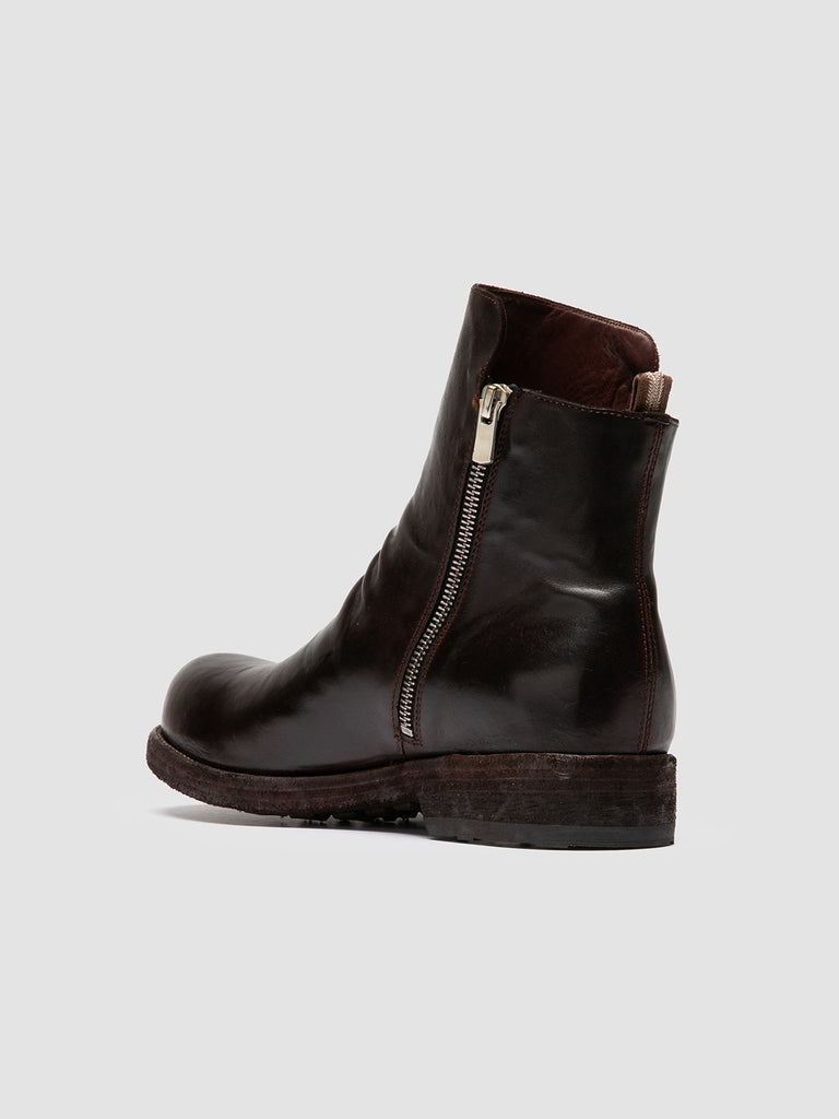 BULLA DD 105 - Brown Leather Zipped Boots