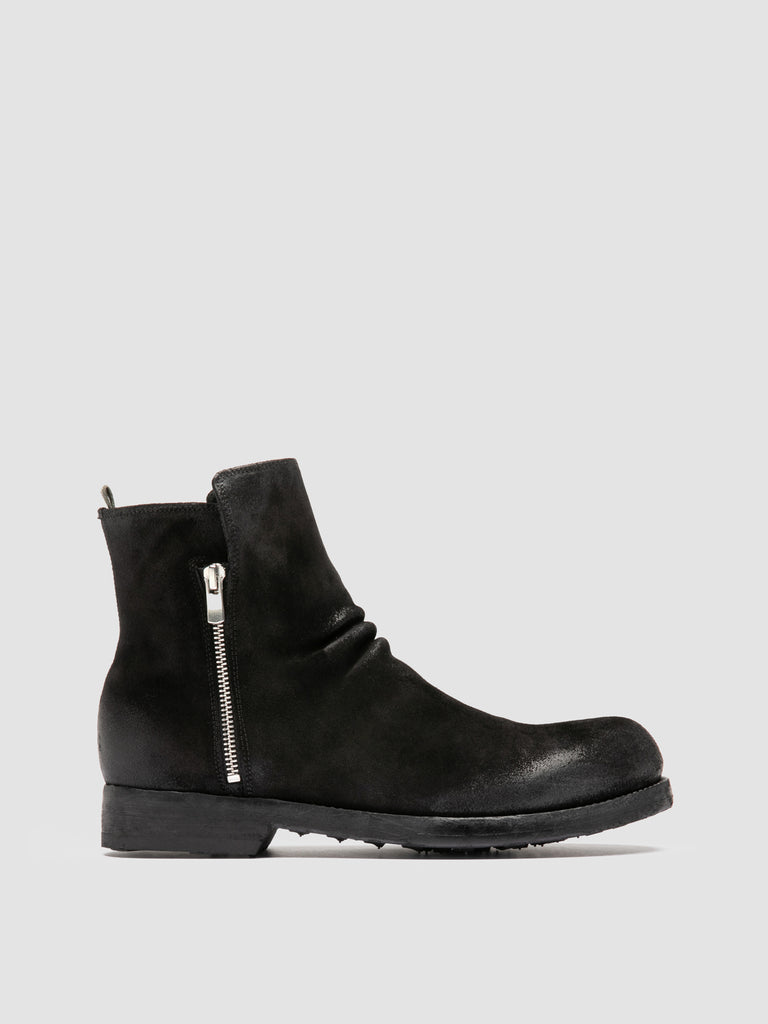 BULLA DD 113 - Black Suede Zipped Boots