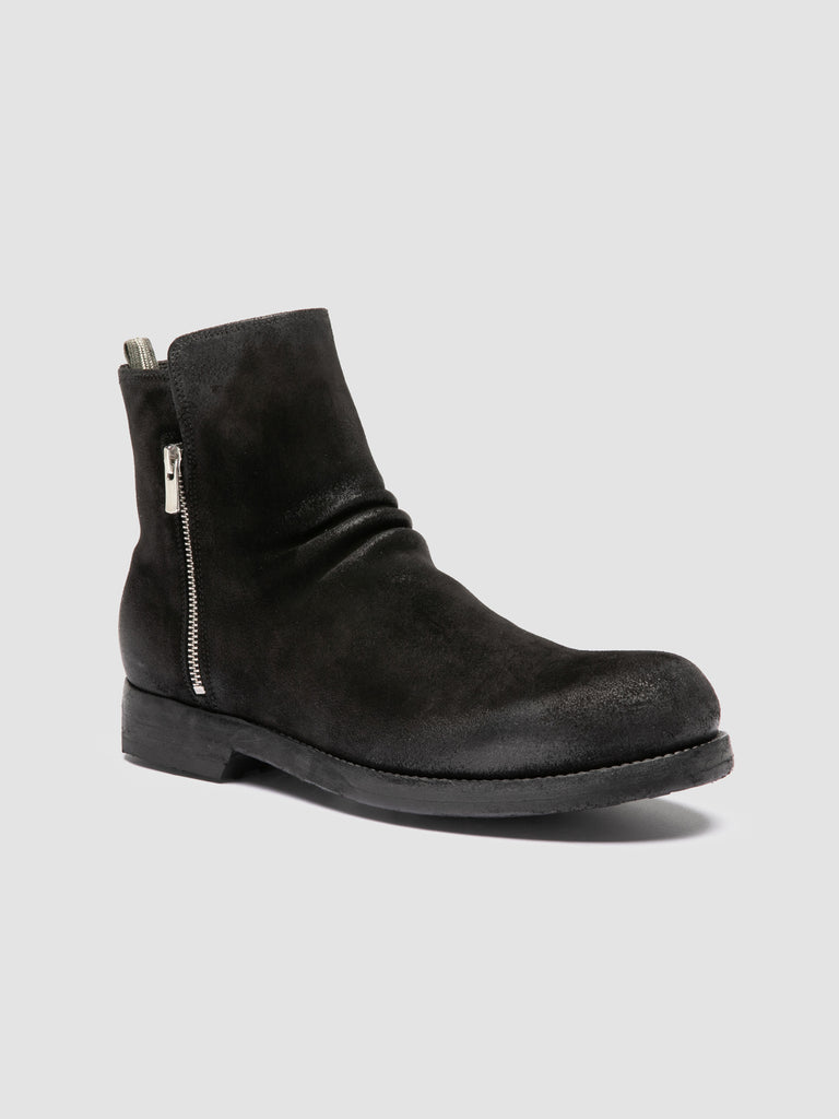 BULLA DD 113 - Black Suede Zipped Boots
