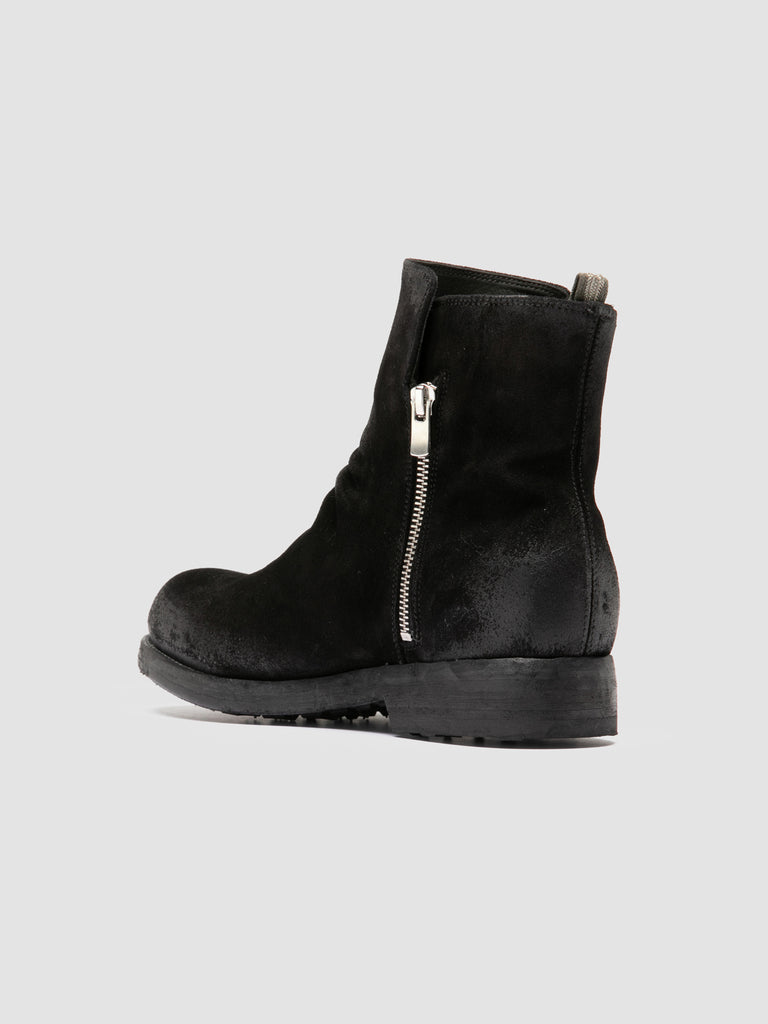 BULLA DD 113 - Black Suede Zipped Boots